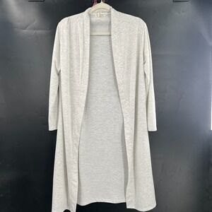 Wild Indigo open front cardigan sweatshirt lightweight gray‎ casual lounge S
